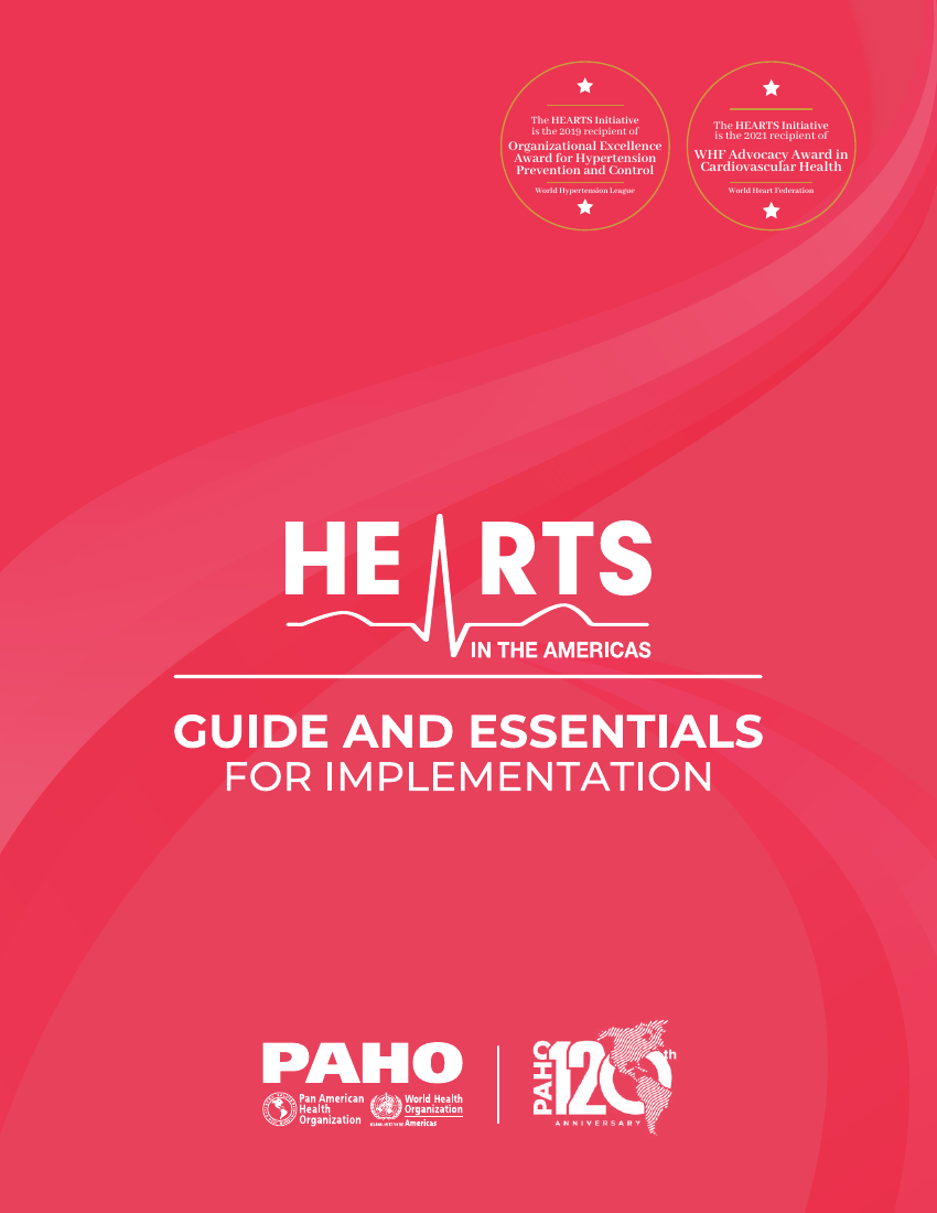 Cover of the PAHO HEARTS in the Americas implementation guide